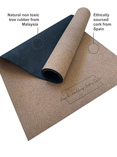 41+peOydKIL LUSH VALLEY LIFESTYLE | Premium Cork Yoga Mat for Everyday Use