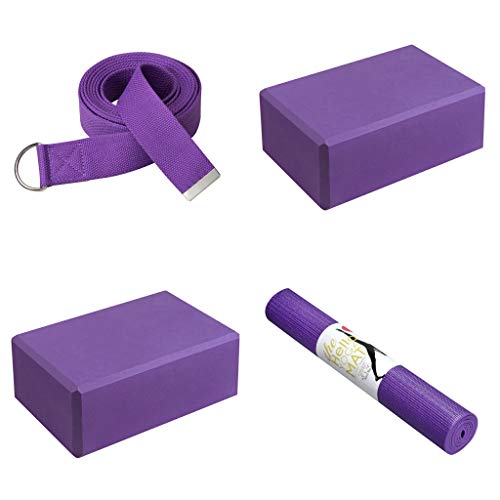 Hello Fit Yoga Starter Kit - Yoga Mat, Strap