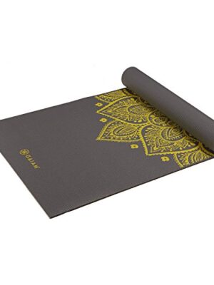 Gaiam Yoga Mat Premium Print Extra Thick Non Slip Exercise