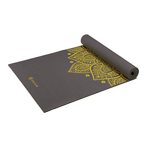 Gaiam Yoga Mat Premium Print Extra Thick Non Slip Exercise