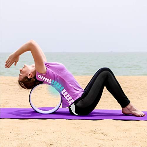 Yoga Wheel for Back Pain Relief and Yoga Pose