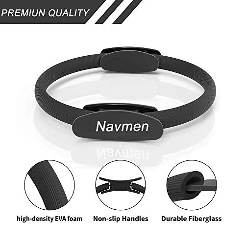 41r4dAFBrvL Giant Black Pilates Ring for Full Body Toning and Yoga Fitness