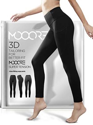 MOOORE Yoga Pants for Women | High Waisted Compression