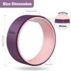 Ultimate Yoga Wheel for Back Pain Relief & Flexibility – 13 Inch with Thickened Cushion for Comfortable Stretching