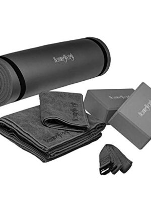 Yoga Mat Set Includes Carrying Strap, Yoga Blocks