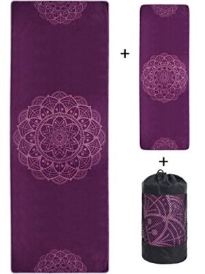 VIVOTE Microfiber Yoga Towels Set, Hand Towel 12 x 36 Inch