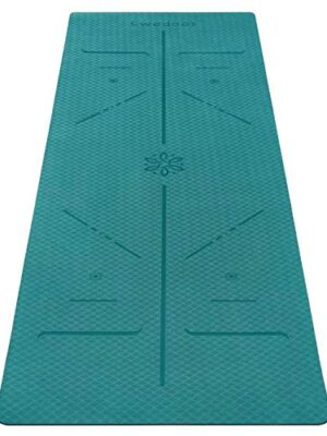 Ewedoos Eco Friendly Yoga Mat with Alignment Lines