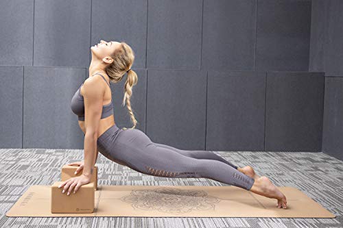 41sB4KrUv8L SNAKUGA Yoga Block (2 Pack) to Support and Improve Poses Flexibility