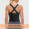 Women Zip Front Sports Bras Longline Fitness