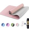 Yoga Mat Non Slip, Pilates Fitness Mats with Alignment Marks