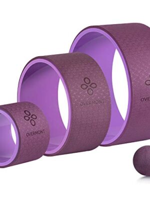 Yoga Wheel Set Foam Roller Perfect for Back Pain Backbends