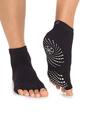 Gaiam Grippy Yoga Socks, 2 Pack, Non Slip Grip Accessories
