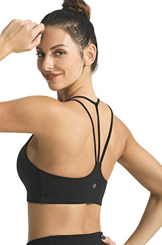 FITTIN Women's Strappy Padded Sports Bra for Women