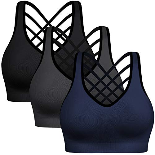 Padded Strappy Sports Bras for Women 1 Padded Strappy Sports Bras for Women