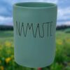 RAE Dunn "Namaste" Yoga Candle, Cooling Eucalyptus Scented