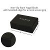 HemingWeigh Yoga Kit - Black Yoga Mat Set Includes Carrying Strap