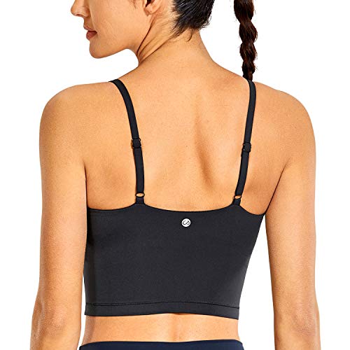 CRZ YOGA Women's Longline Yoga Bra Adjustable