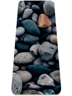 Yoga Mat - cobblestone - Extra Thick Non Slip Exercise