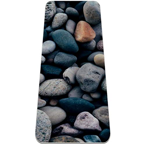 Yoga Mat - cobblestone - Extra Thick Non Slip Exercise