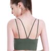 GYMONLY Longline Sports Bra, Seamless Strappy Padded