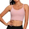 Yoga Adjustable Strap Crop Padded Tank Top Workout