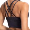 IOJBKI Sports Bras for Women Padded Strappy Sports Bra