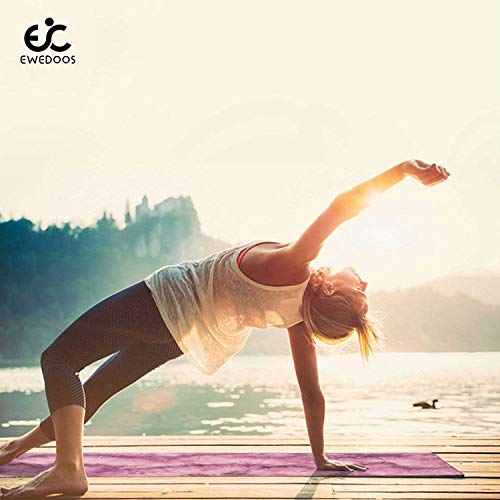 41v4qy99iJL Ewedoos Yoga Towel with Anchor Fit Corners