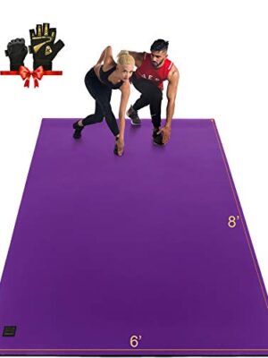 GXMMAT Extra Large Exercise Mat 6'x8'x7mm, Thick Workout Mats
