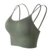 GYMONLY Longline Sports Bra, Seamless Strappy Padded
