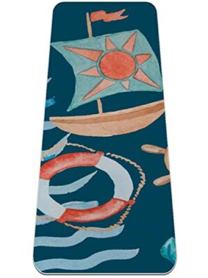 Yoga Mat - Ocean theme - Extra Thick Non Slip Exercise