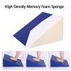 Bed Wedge Pillow with High-Density Memory Foam - Your Solution for Acid Reflux, Back Pain, Snoring, and More
