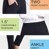 Bamans Women's Skinny Leg Work Pull on Slim Stretch