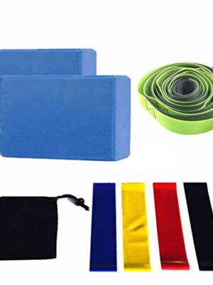 Yoga Blocks Stretching Strap Resistance Loop Band