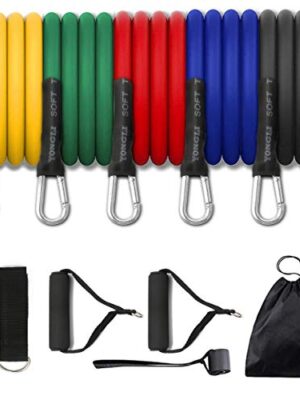 Yoga Stackable Resistance Bands with Handle