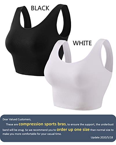 COMFY BRA Women's Light Support Seamless Sport Bra