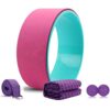 Mifly Yoga Wheel Set 4-in-1, 1Sturdy Back Roller Stretcher