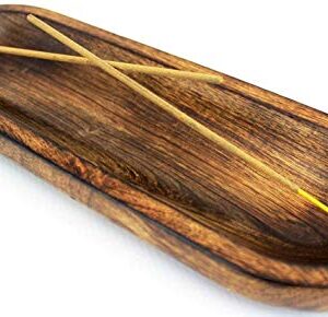 Yoga Natural Wood Ash Tray Burner Holder