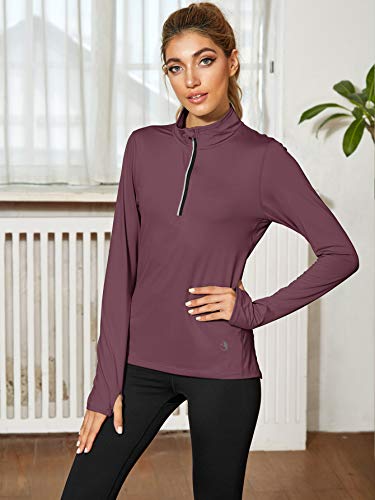 41y5MjHNQ7L Yoga Running Tops Long Sleeve Shirts for Women
