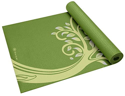 Gaiam Yoga Mat Classic Print Non Slip Exercise