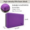 GymWer Yoga Blocks 2 Pack, High Density EVA Foam