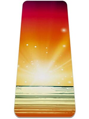 Yoga Mat - Tropical landscape - Extra Thick Non Slip Exercise