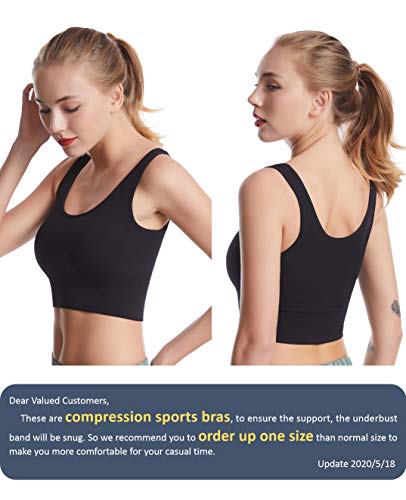 COMFY BRA Women's Light Support Seamless Sport Bra