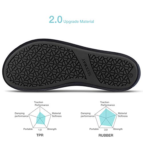 41zLoU4P89L.SL1500 SEEKWAY Quick-Dry Water Shoes – Non-Slip Rubber Sole for Beach, Surf, and Yoga