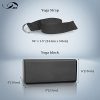 Yoga Practice: Yoga Block Plus Strap with Metal D-Ring and Cork Yoga Block
