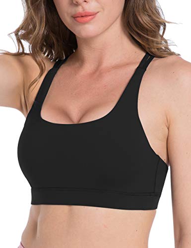 41zgRJ1hEdL OXZNO Strappy Padded Sports Bras for Women