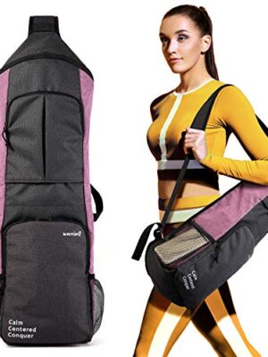 Warrior2 Yoga Mat Holder Carrier, Yoga Backpack Fits 1/2 Inch Thick Mat