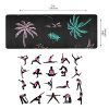 Yoga Mat Fitness Exercise Mat - Island Black Eco Friendly Workout Pad