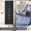 Gaiam Yoga Mat Premium Print Extra Thick Non Slip