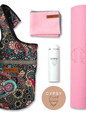 Gypsy Earth Yoga Carry Bag with Yoga mat (Pink)