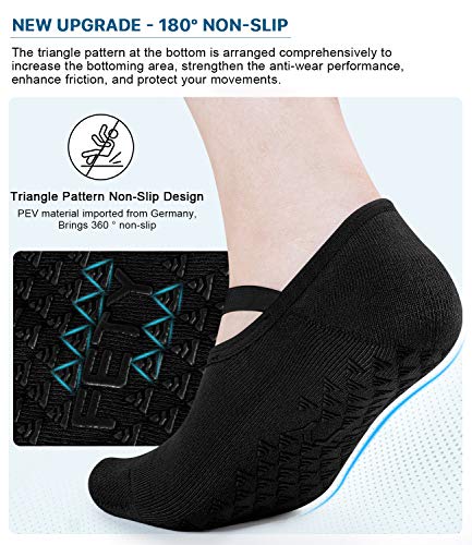 51-s1nyz3wL Women Yoga Socks with Grips Non Slip